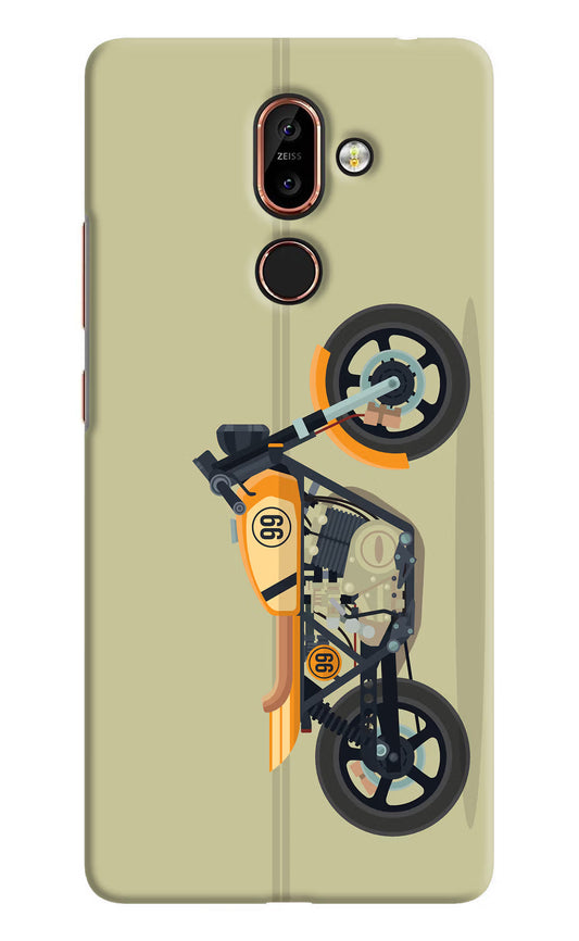 Vertical Speedster Nokia 7 Plus Hard Case Back Cover by Casekaro