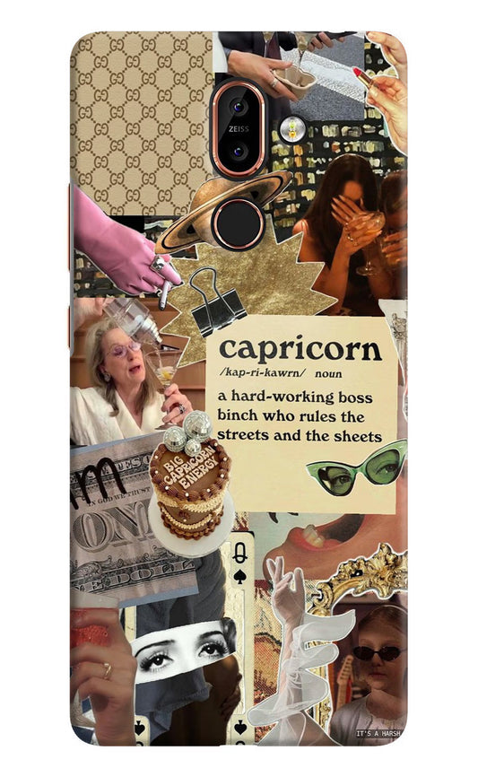 Capricorn Zodiac Nokia 7 Plus Hard Case Back Cover by Casekaro