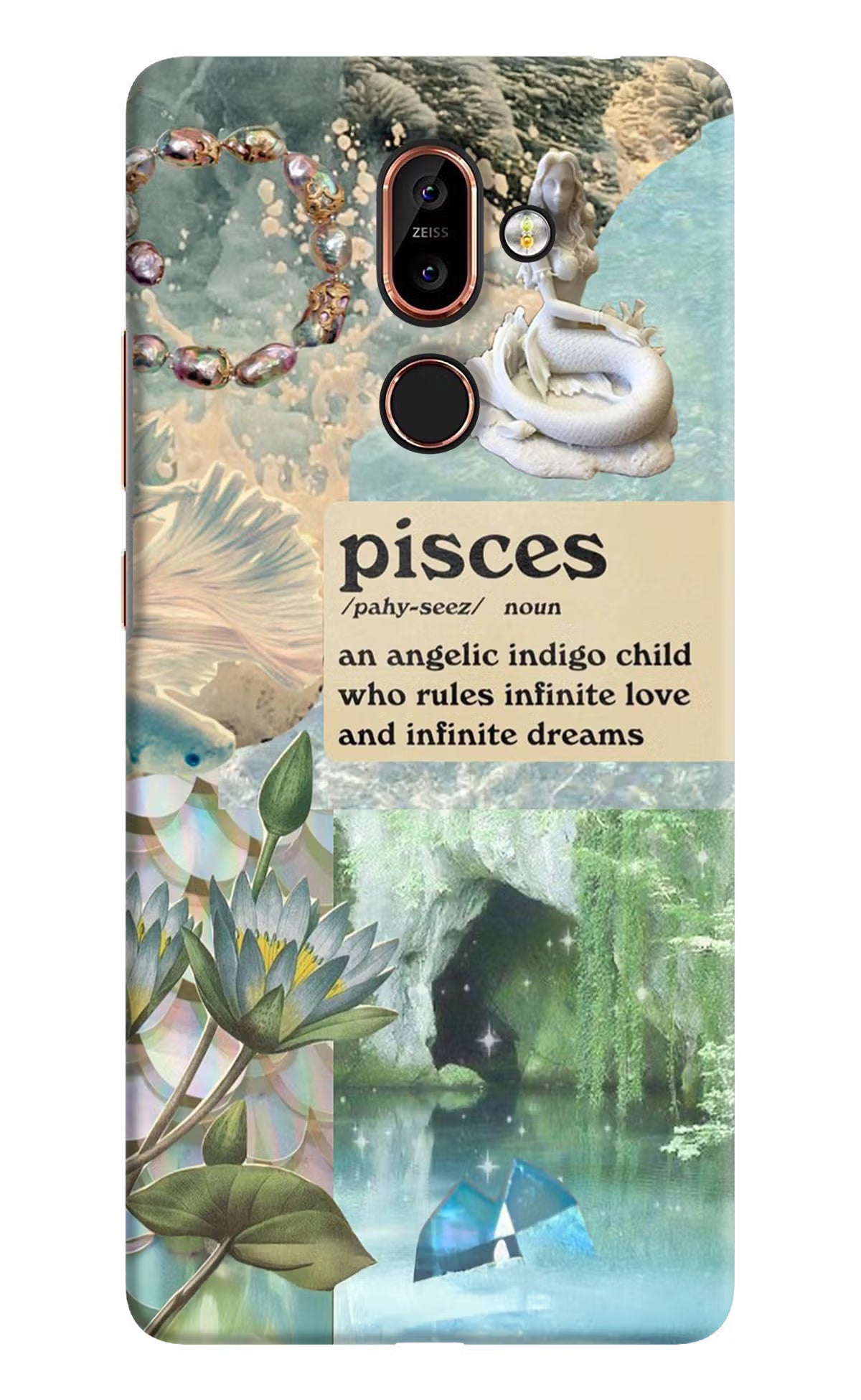 Pisces Zodiac Nokia 7 Plus Hard Case Back Cover by Casekaro