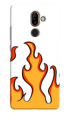 Fired Up – White Nokia 7 Plus Hard Case Back Cover by Casekaro