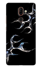 Chrome Tribal Nokia 7 Plus Hard Case Back Cover by Casekaro
