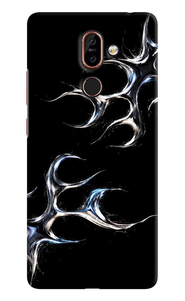 Chrome Tribal Nokia 7 Plus Hard Case Back Cover by Casekaro