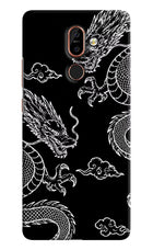 Twin Dragons Nokia 7 Plus Hard Case Back Cover by Casekaro