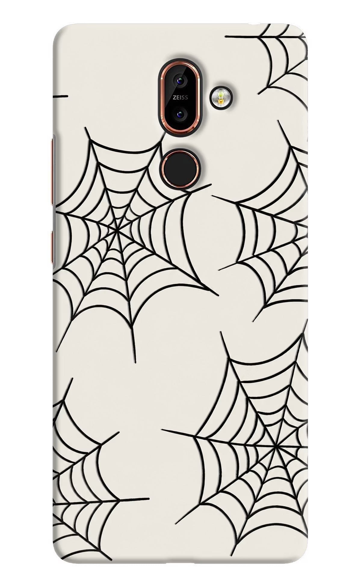 Spider Web Nokia 7 Plus Hard Case Back Cover by Casekaro