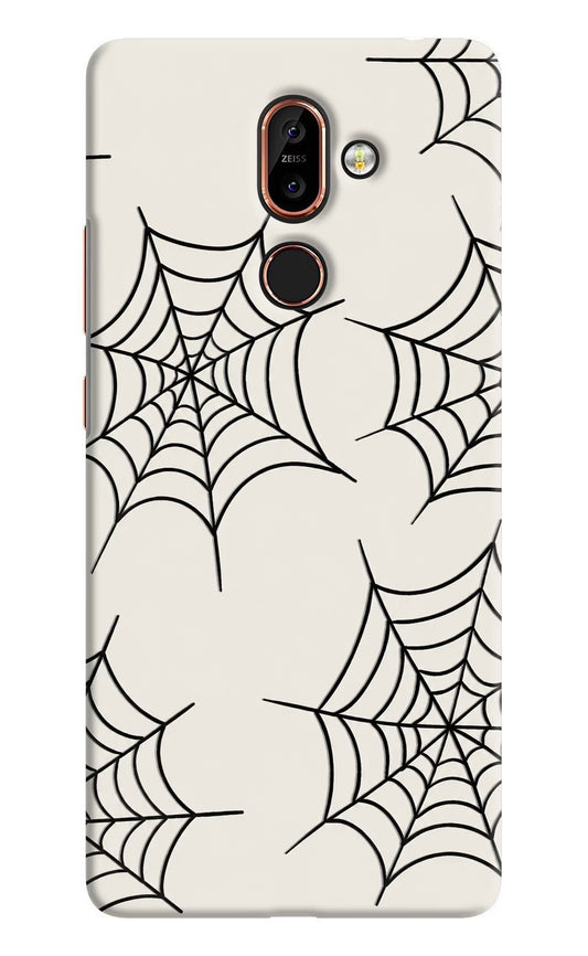 Spider Web Nokia 7 Plus Hard Case Back Cover by Casekaro