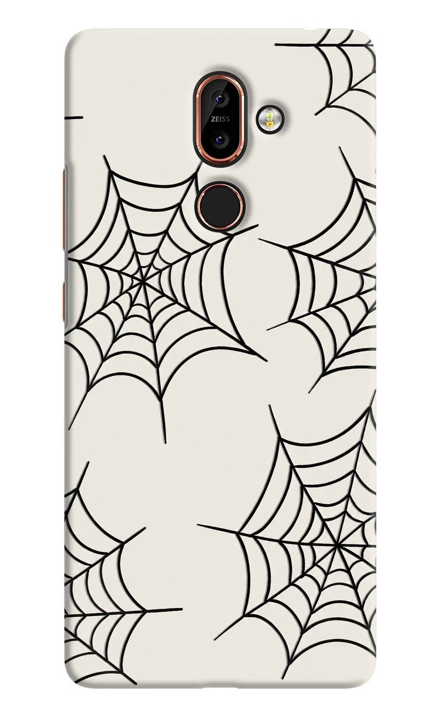 Spider Web Nokia 7 Plus Back Cover, Hard case