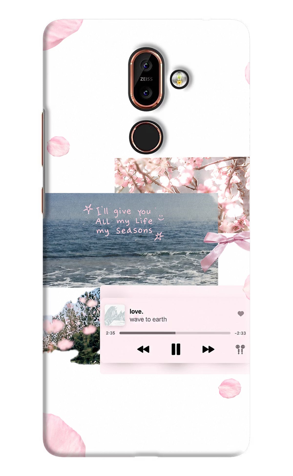 Wave to earth Nokia 7 Plus Back Cover