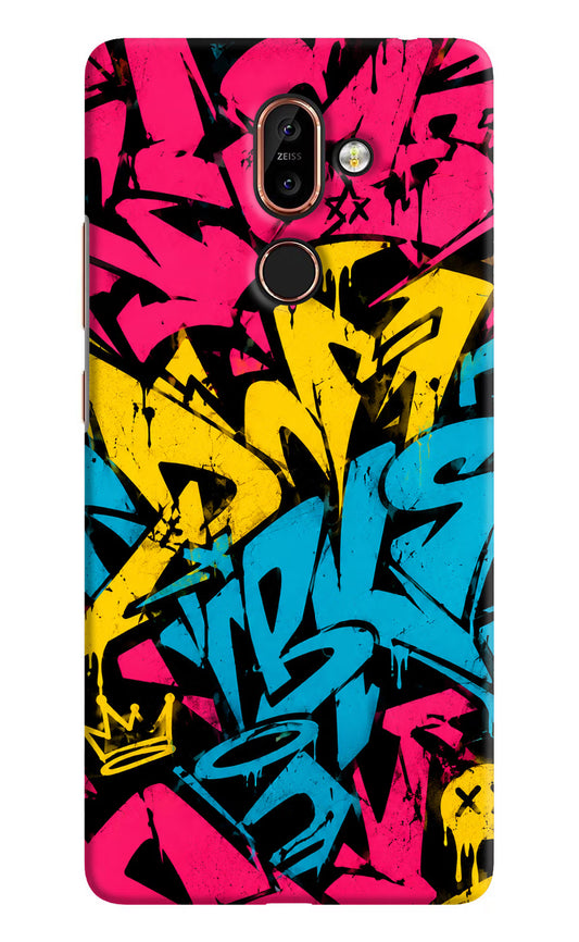 Graffiti Vibe Nokia 7 Plus Hard Case Back Cover by Casekaro
