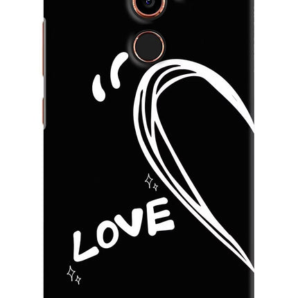Love Line Nokia 7 Plus Hard Case Back Cover by Casekaro