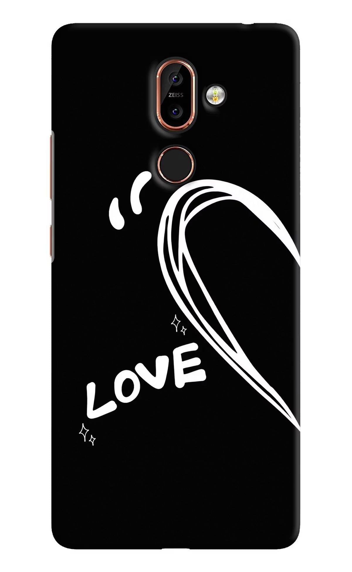 Love Line Nokia 7 Plus Back Cover