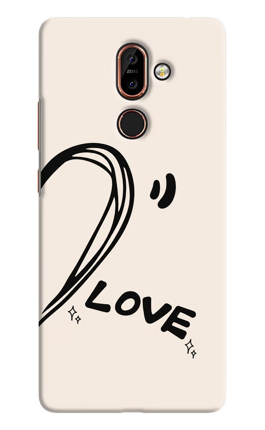 Soul Line Nokia 7 Plus Back Cover, Hard case