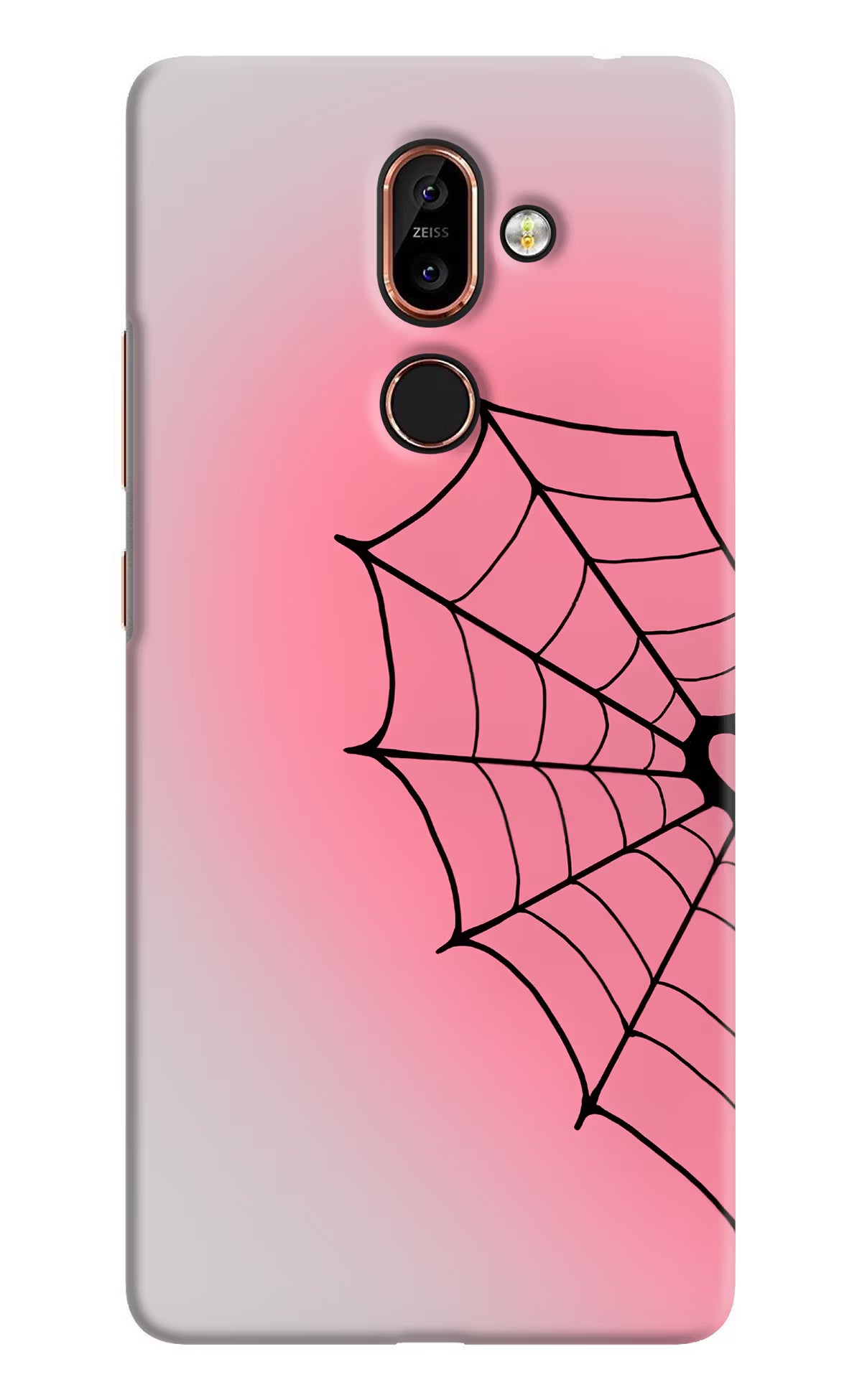 Pink Web Nokia 7 Plus Back Cover