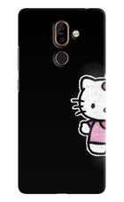 Kitty Charm Nokia 7 Plus Hard Case Back Cover by Casekaro