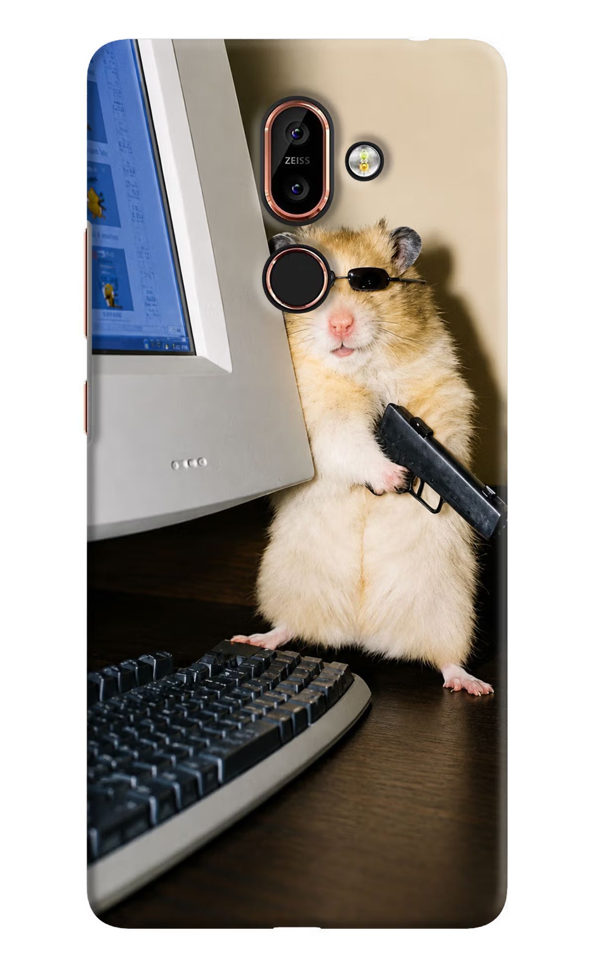 Hacker Hamster Nokia 7 Plus Back Cover