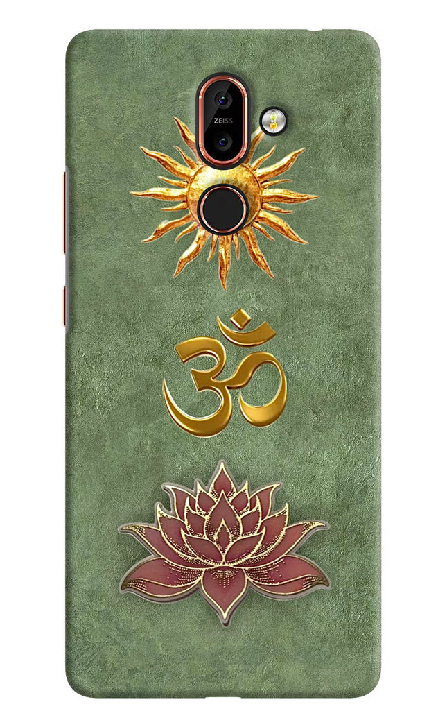 Om & Lotus Nokia 7 Plus Back Cover