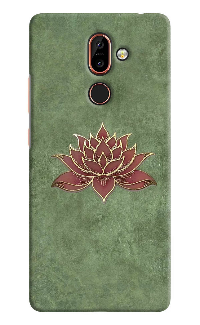 Lotus Grace Nokia 7 Plus Hard Case Back Cover by Casekaro
