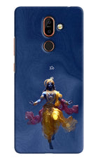 Cosmic Krishna Nokia 7 Plus Hard Case Back Cover by Casekaro