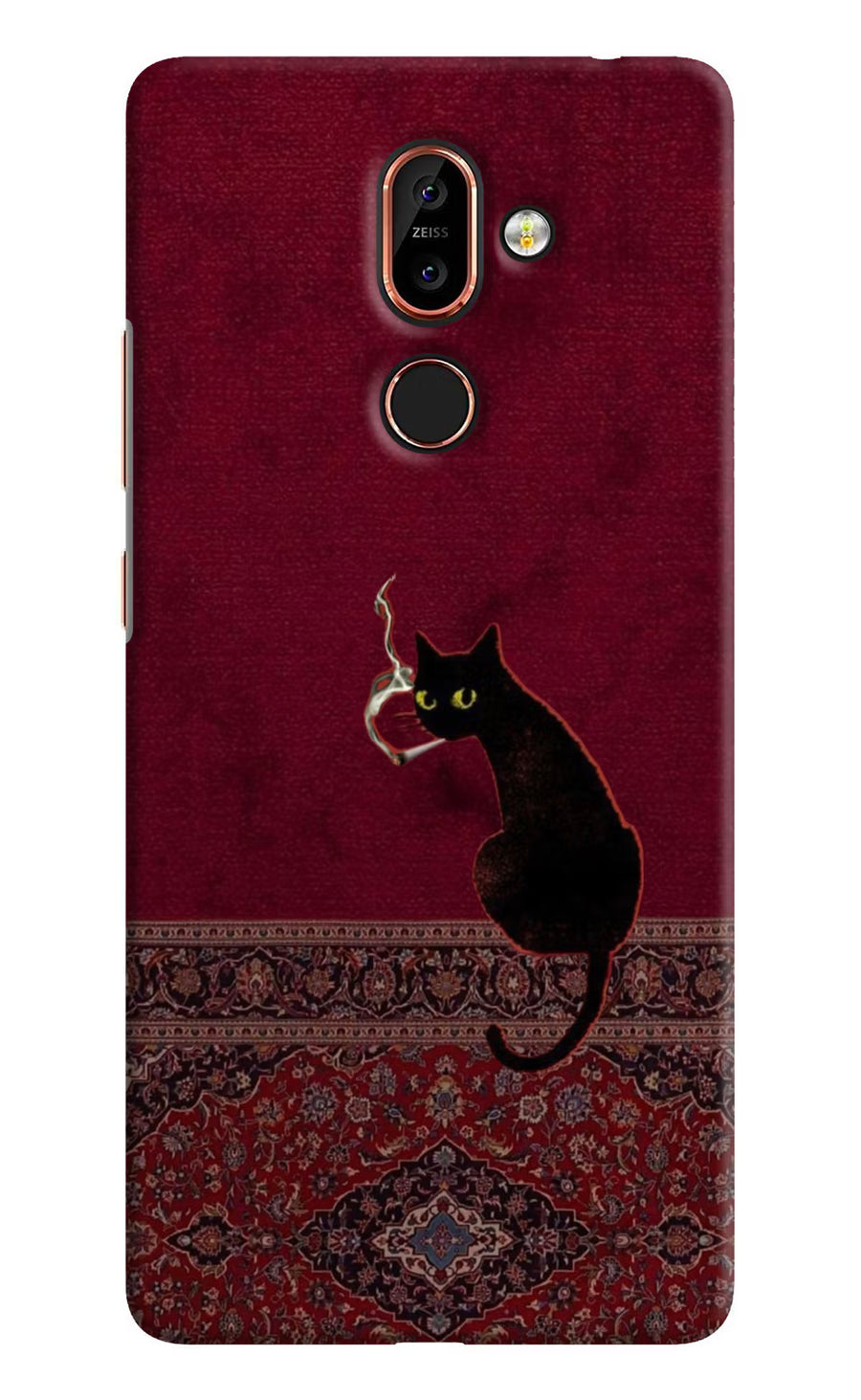 Midnight Cat Nokia 7 Plus Back Cover, Hard case