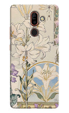 White Lily Nokia 7 Plus Hard Case Back Cover by Casekaro