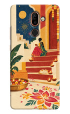 Diwali Rangoli Nokia 7 Plus Back Cover