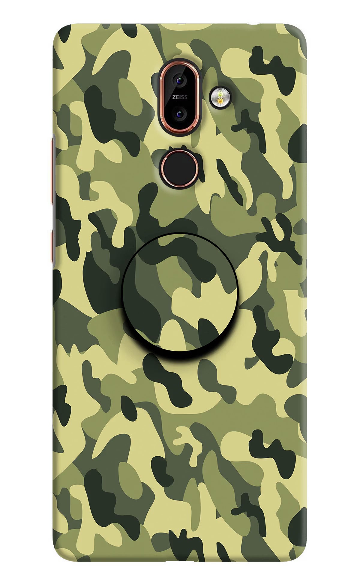 Camouflage Nokia 7 Plus Pop Case by Casekaro