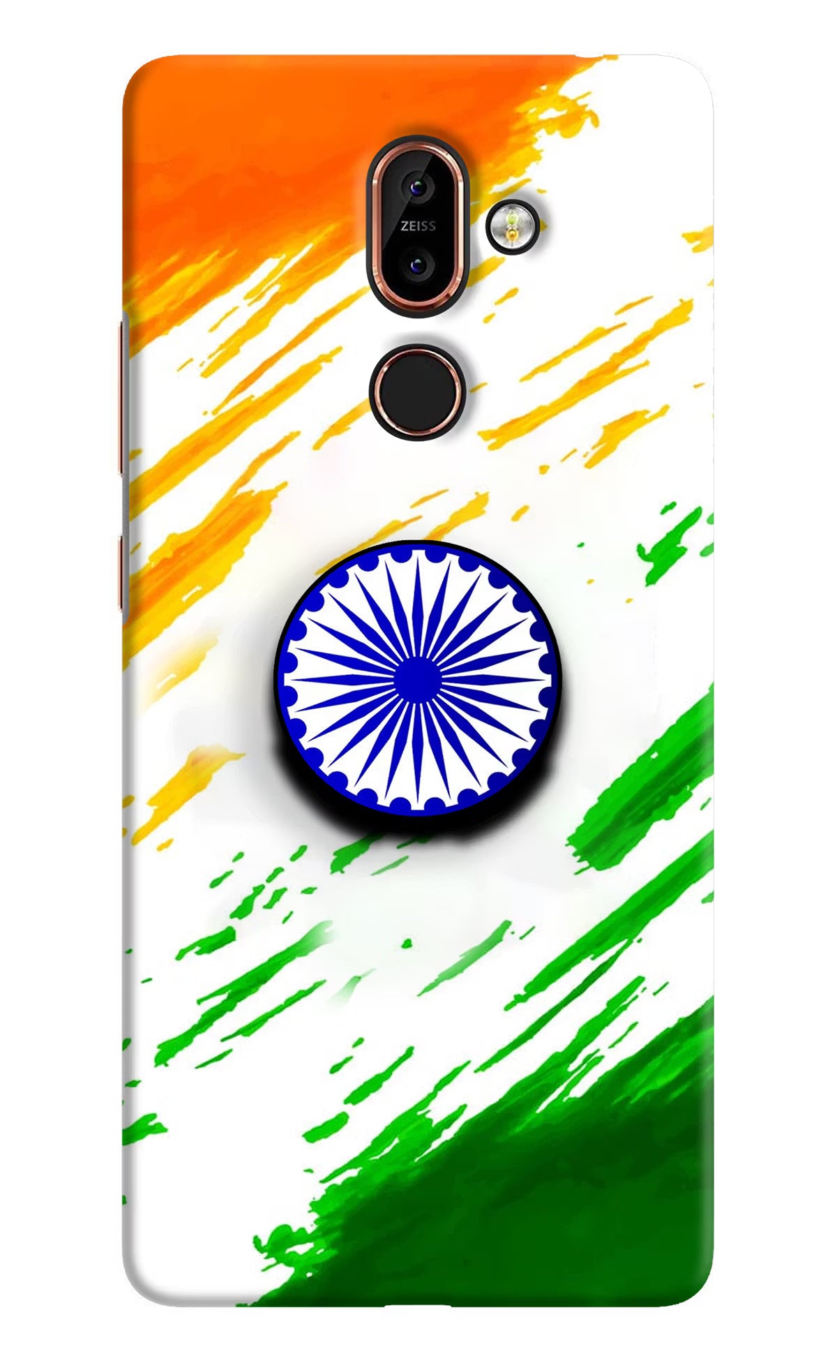Indian Flag Ashoka Chakra Nokia 7 Plus Pop Case by Casekaro