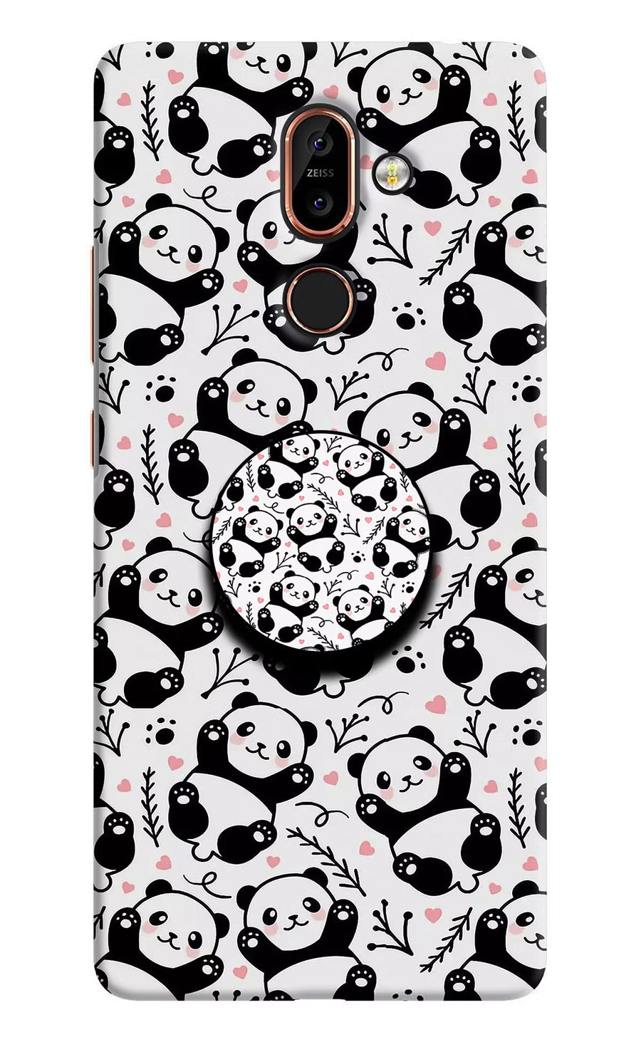 Cute Panda Nokia 7 Plus Pop Case, Hard case