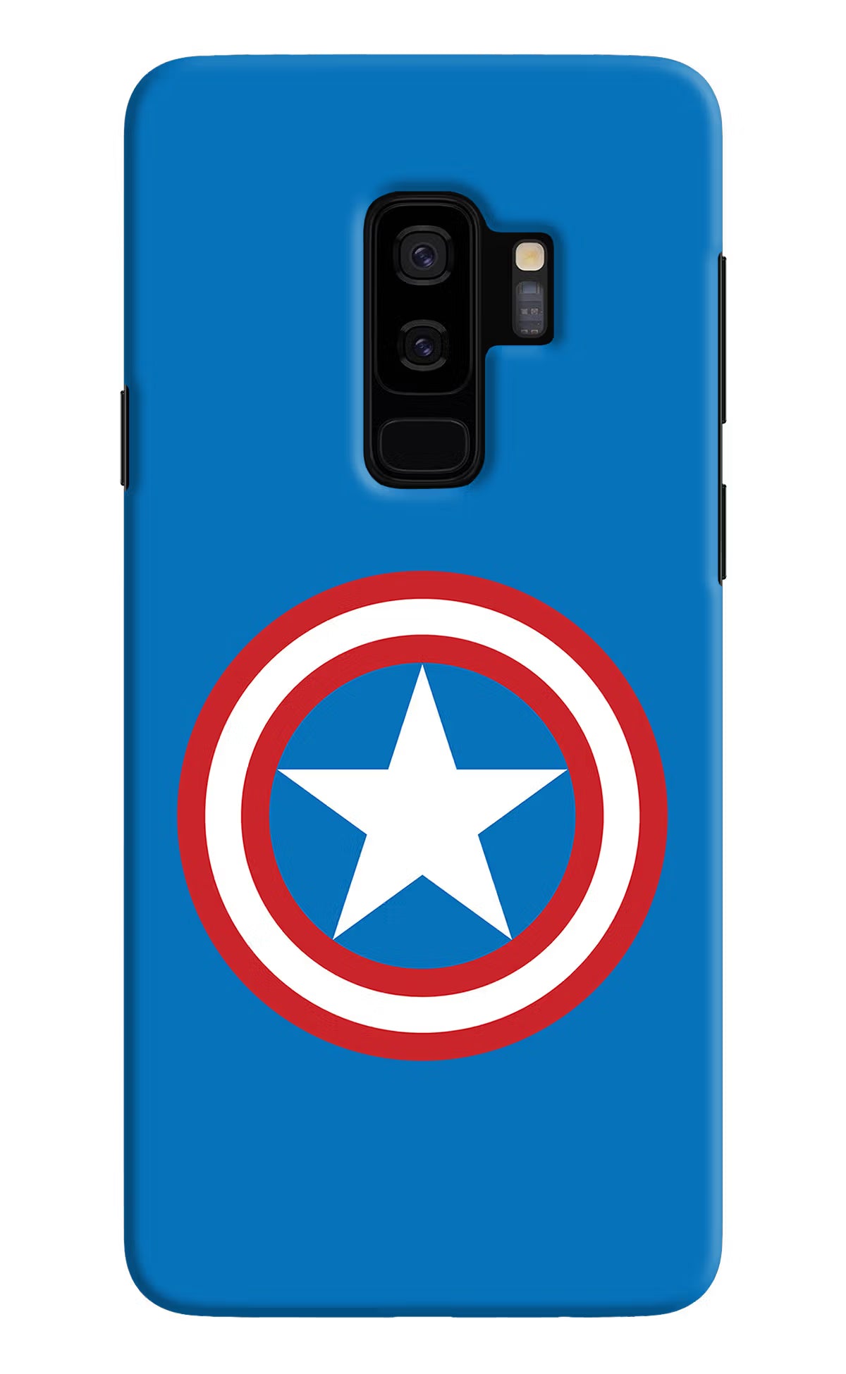 Captain America Logo Samsung S9 Plus Hard Case Back Cover by Casekaro