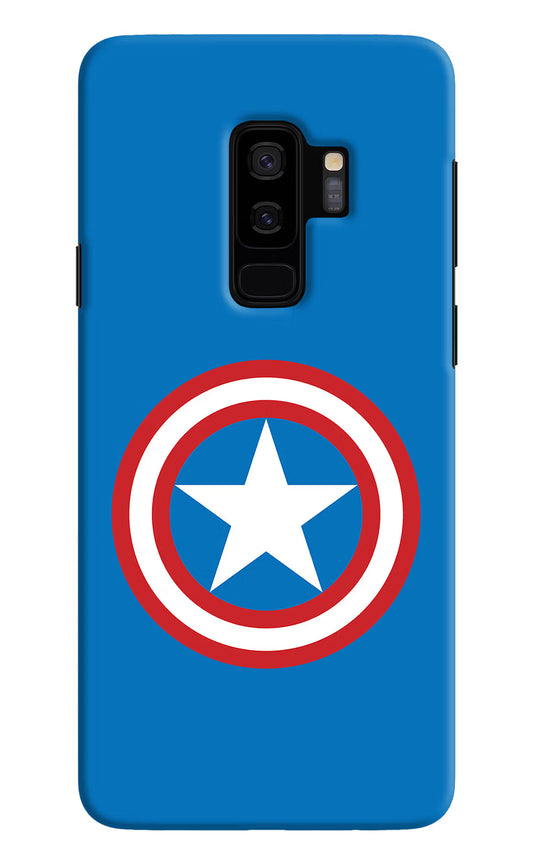 Captain America Logo Samsung S9 Plus Hard Case Back Cover by Casekaro