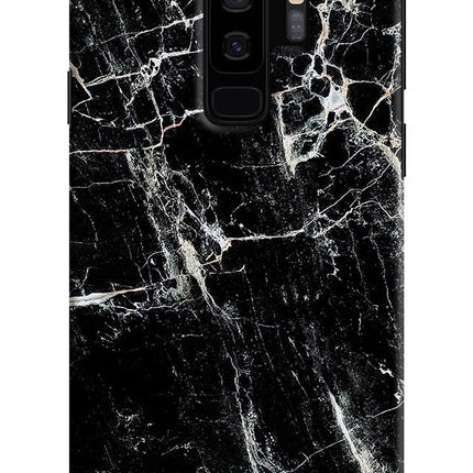 Black Marble Texture Samsung S9 Plus Hard Case Back Cover by Casekaro