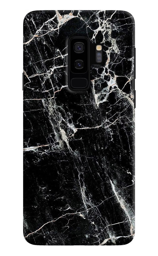 Black Marble Texture Samsung S9 Plus Hard Case Back Cover by Casekaro