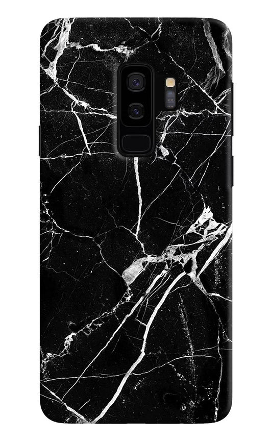 Black Marble Pattern Samsung S9 Plus Hard Case Back Cover by Casekaro