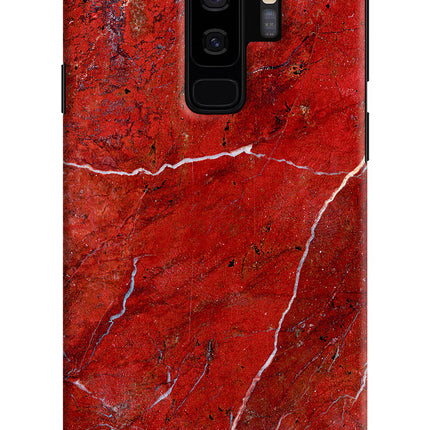 Red Marble Design Samsung S9 Plus Hard Case Back Cover by Casekaro
