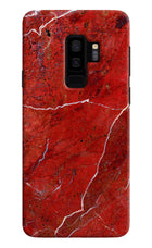 Red Marble Design Samsung S9 Plus Hard Case Back Cover by Casekaro