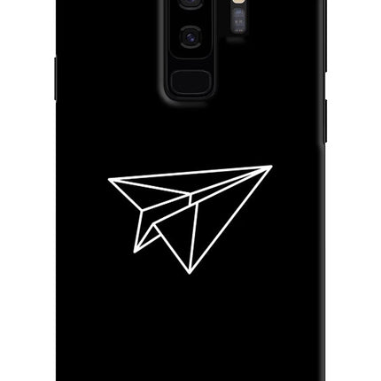 Paper Plane White Samsung S9 Plus Hard Case Back Cover by Casekaro