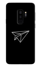 Paper Plane White Samsung S9 Plus Hard Case Back Cover by Casekaro