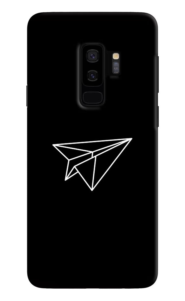 Paper Plane White Samsung S9 Plus Hard Case Back Cover by Casekaro