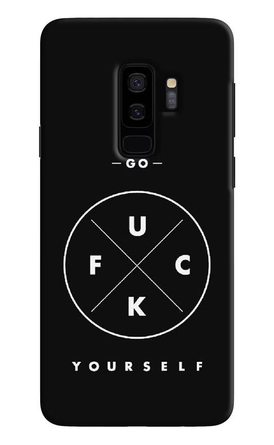 Go Fuck Yourself Samsung S9 Plus Hard Case Back Cover by Casekaro