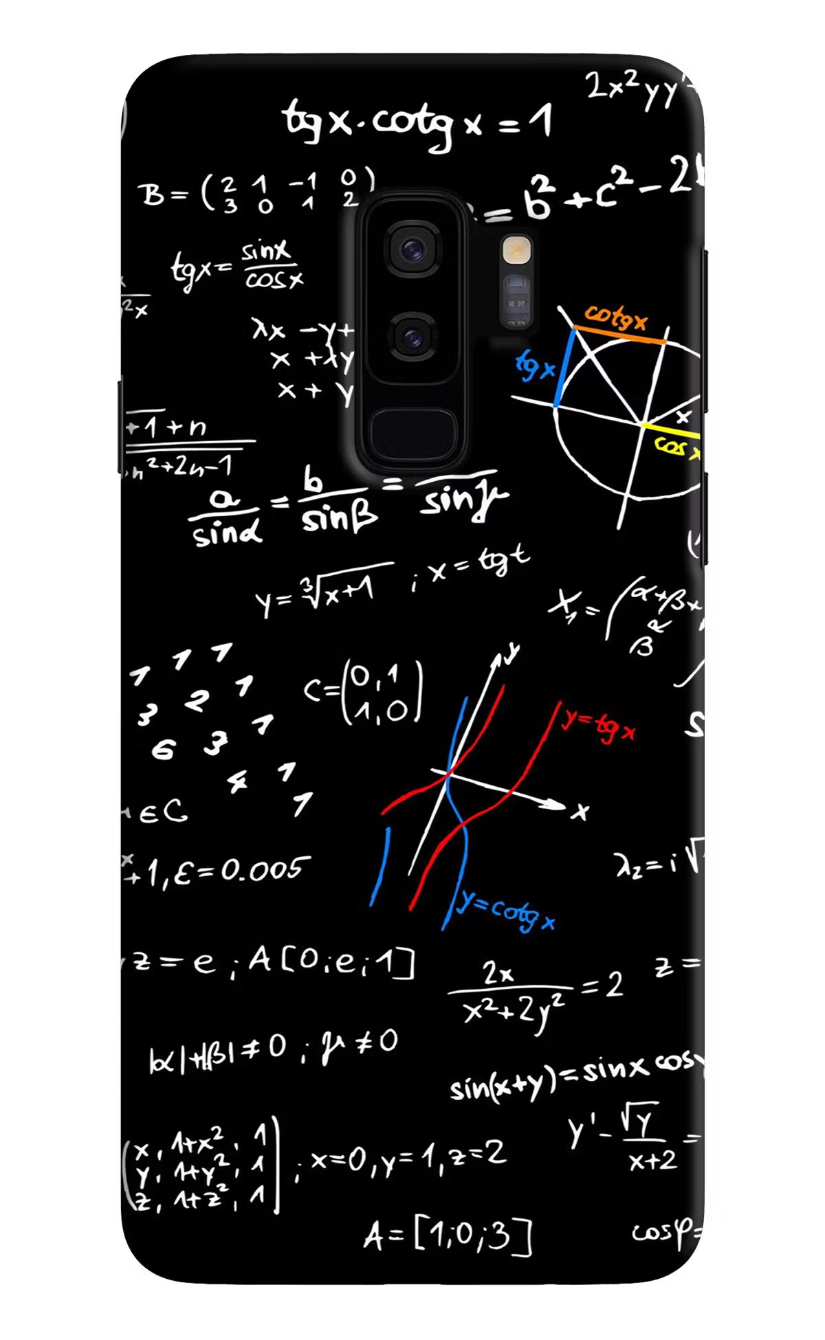 Mathematics Formula Samsung S9 Plus Hard Case Back Cover by Casekaro