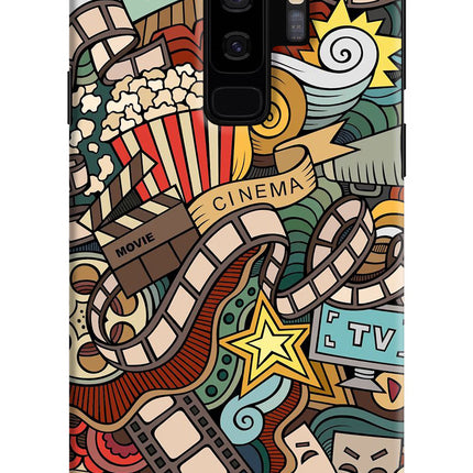 Cinema Abstract Samsung S9 Plus Hard Case Back Cover by Casekaro