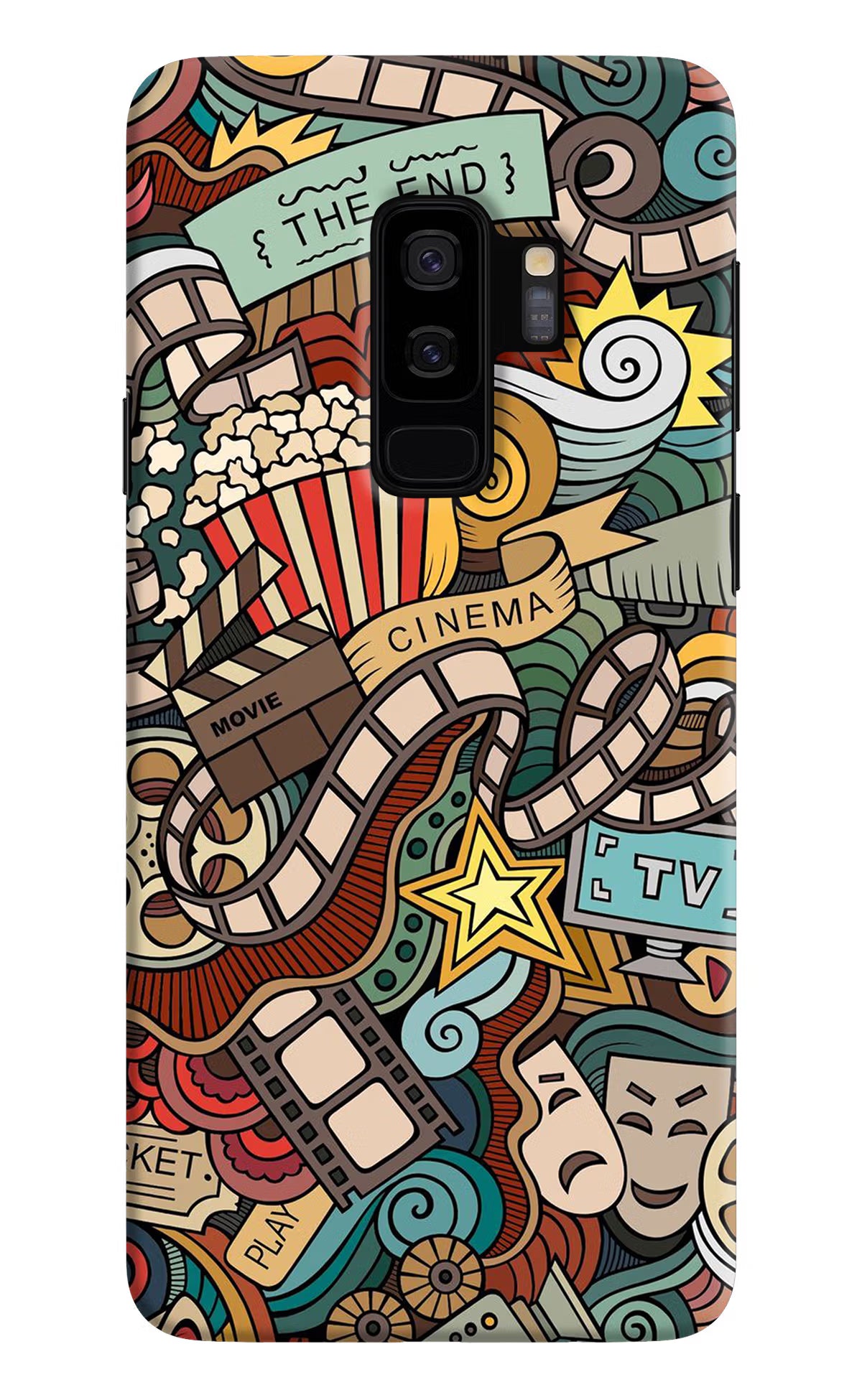Cinema Abstract Samsung S9 Plus Hard Case Back Cover by Casekaro