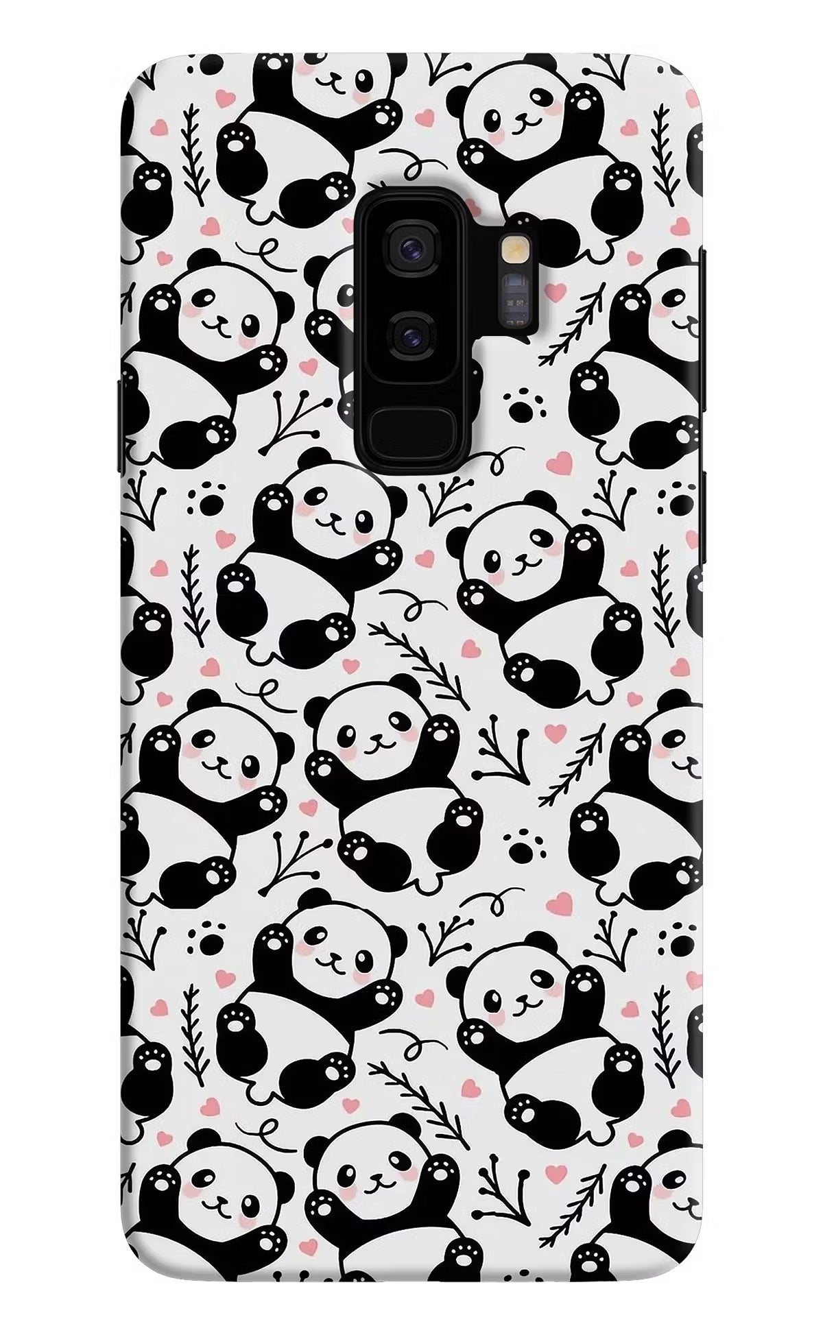 Cute Panda Samsung S9 Plus Hard Case Back Cover by Casekaro