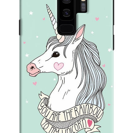 Unicorn Wallpaper Samsung S9 Plus Hard Case Back Cover by Casekaro