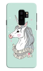 Unicorn Wallpaper Samsung S9 Plus Hard Case Back Cover by Casekaro