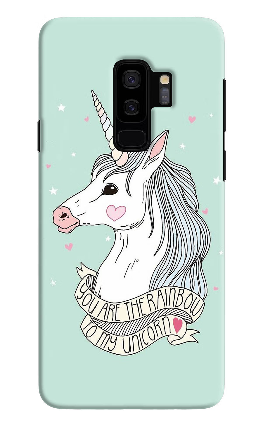 Unicorn Wallpaper Samsung S9 Plus Back Cover, Hard case
