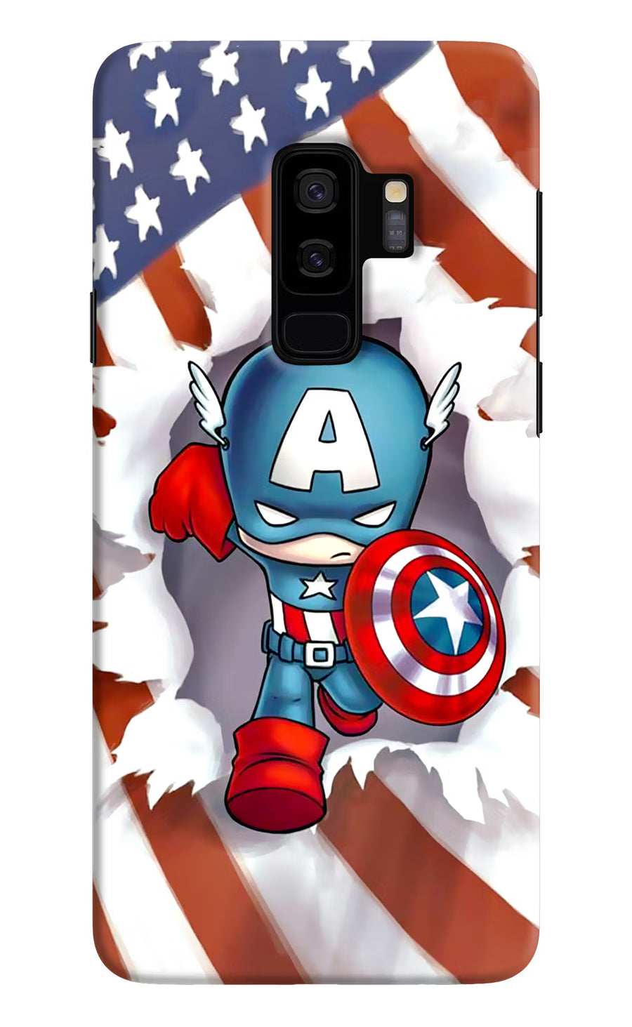 Captain America Samsung S9 Plus Back Cover, Hard case
