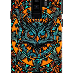 Angry Owl Art Samsung S9 Plus Hard Case Back Cover by Casekaro