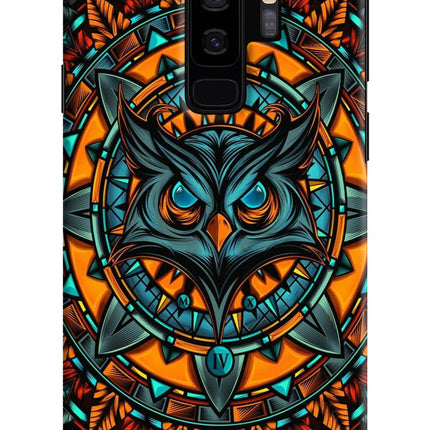 Angry Owl Art Samsung S9 Plus Hard Case Back Cover by Casekaro