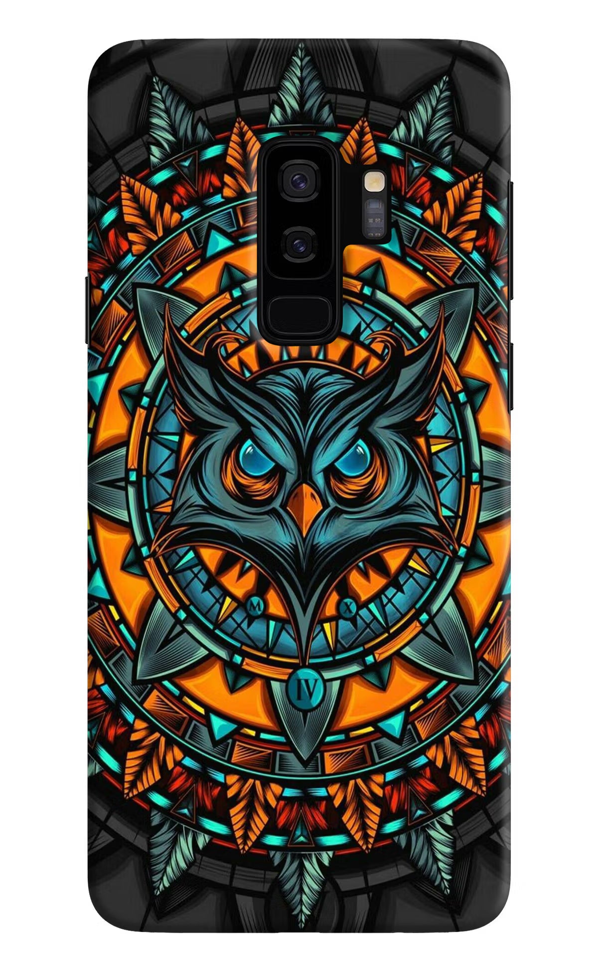 Angry Owl Art Samsung S9 Plus Hard Case Back Cover by Casekaro