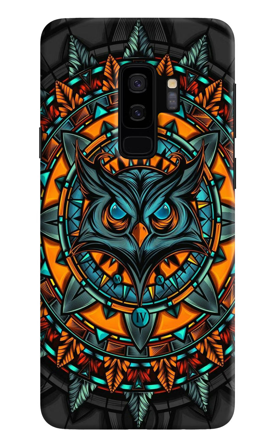 Angry Owl Art Samsung S9 Plus Back Cover, Hard case